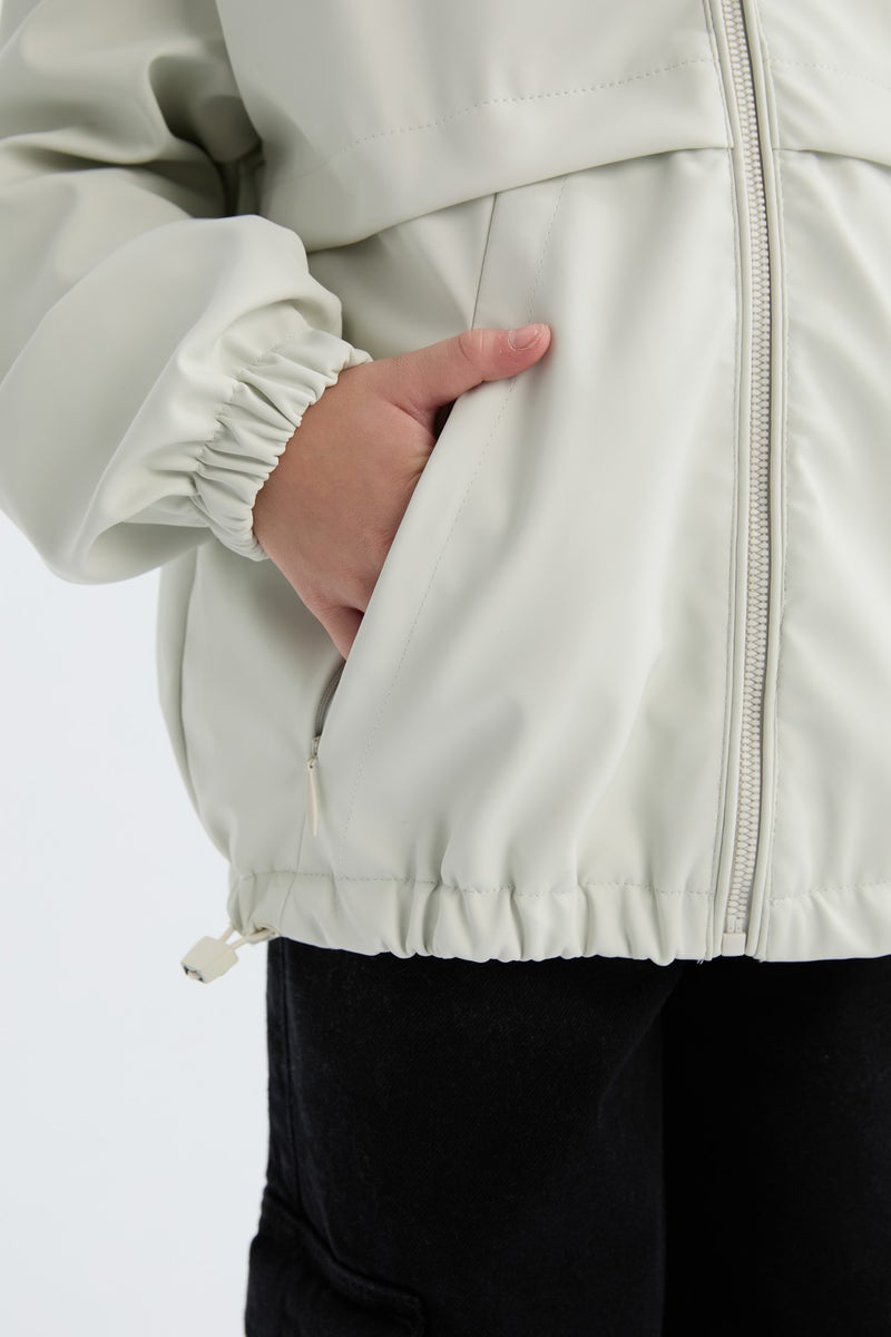 ديفاكتو جاكيت مطر بناتي وتر بروف بكابيشون - Image 5